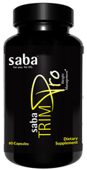 Saba TrimPro bottle front shows energy-friendly ingredients for daily use.
