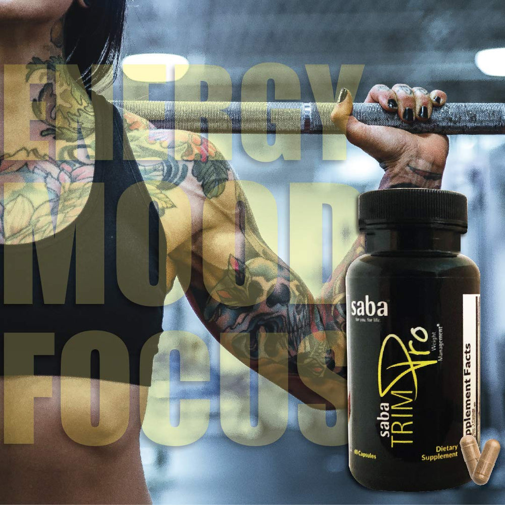 Saba TrimPro pills inside count reinforces daily usage and portions.