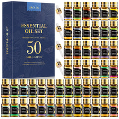SACATR essential oil set bottles arranged for diffuser aroma enhancement.