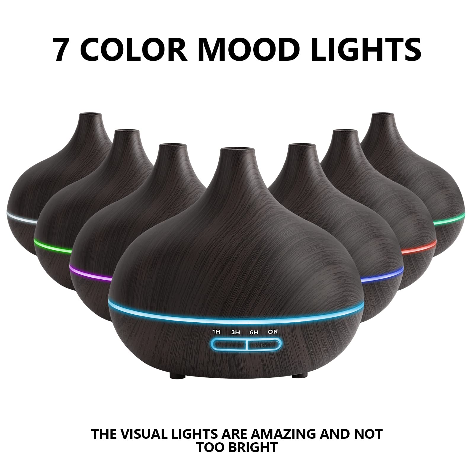 SACATR 550ml diffuser, strong mist mode, quick aroma diffusion.
