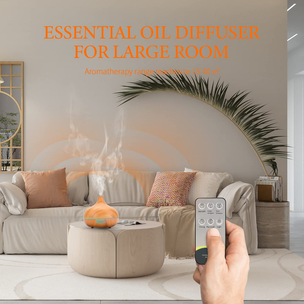 SACATR diffuser with LED ambient lights creates mood lighting