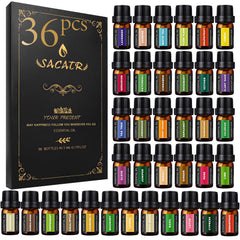 SACATR peppermint essential oil bottle for uplifting diffusions and massages.