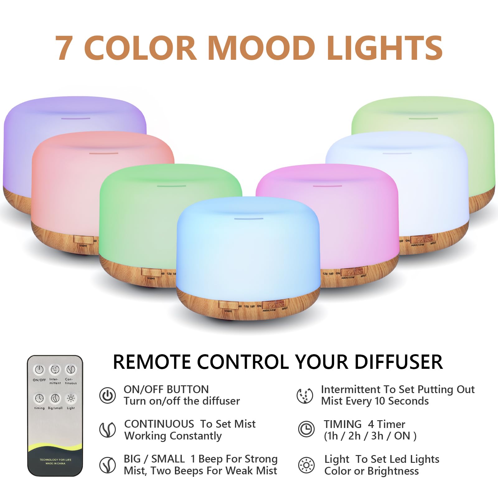 SACATR diffuser displaying dual mist modes for flexible fragrance options