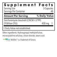Allergy Research Group Saccharomyces boulardii capsules 450mg for GI support.
