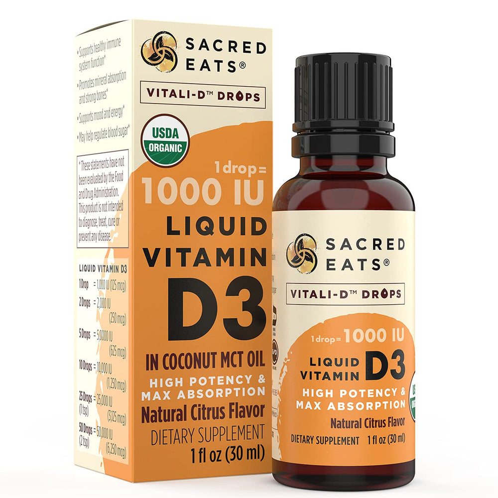 Sacred Eats bottle showing long-lasting high-dose supply.