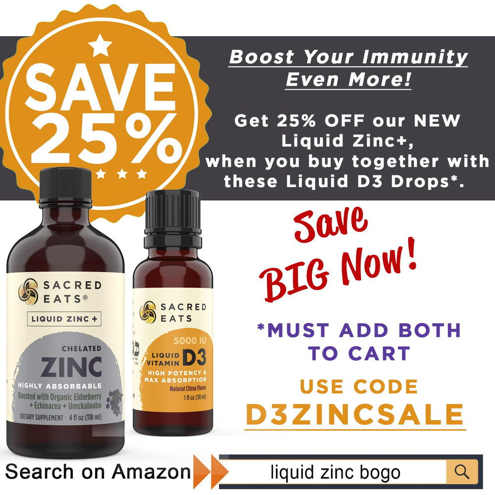 Sacred Eats Vitamin D Drops amber bottle on shelf