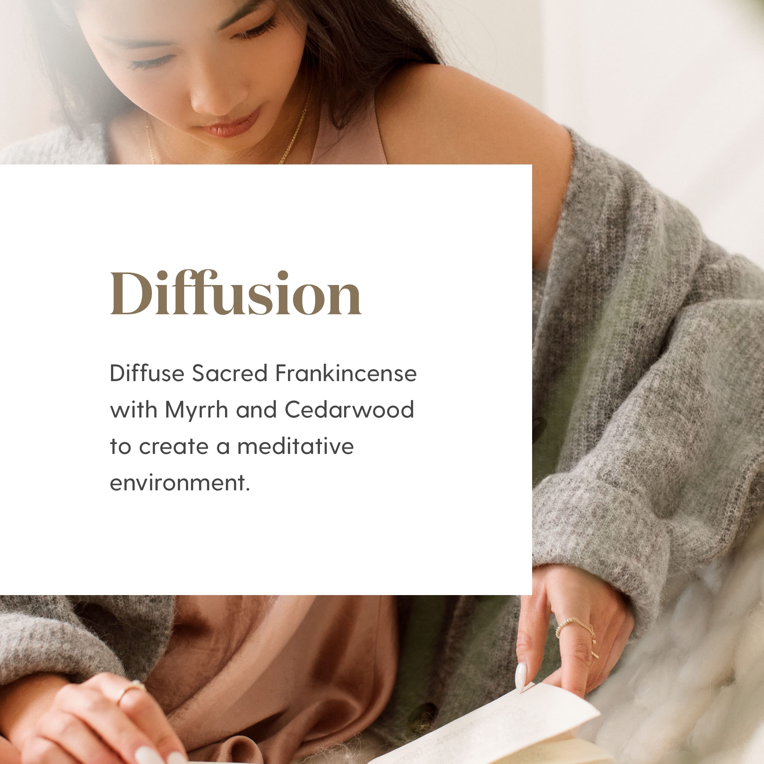 Sacred Frankincense topical application with dilution for soothing daily routines.
