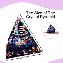 Saefheled crystal pyramid catseye close-up shows energy and focus use