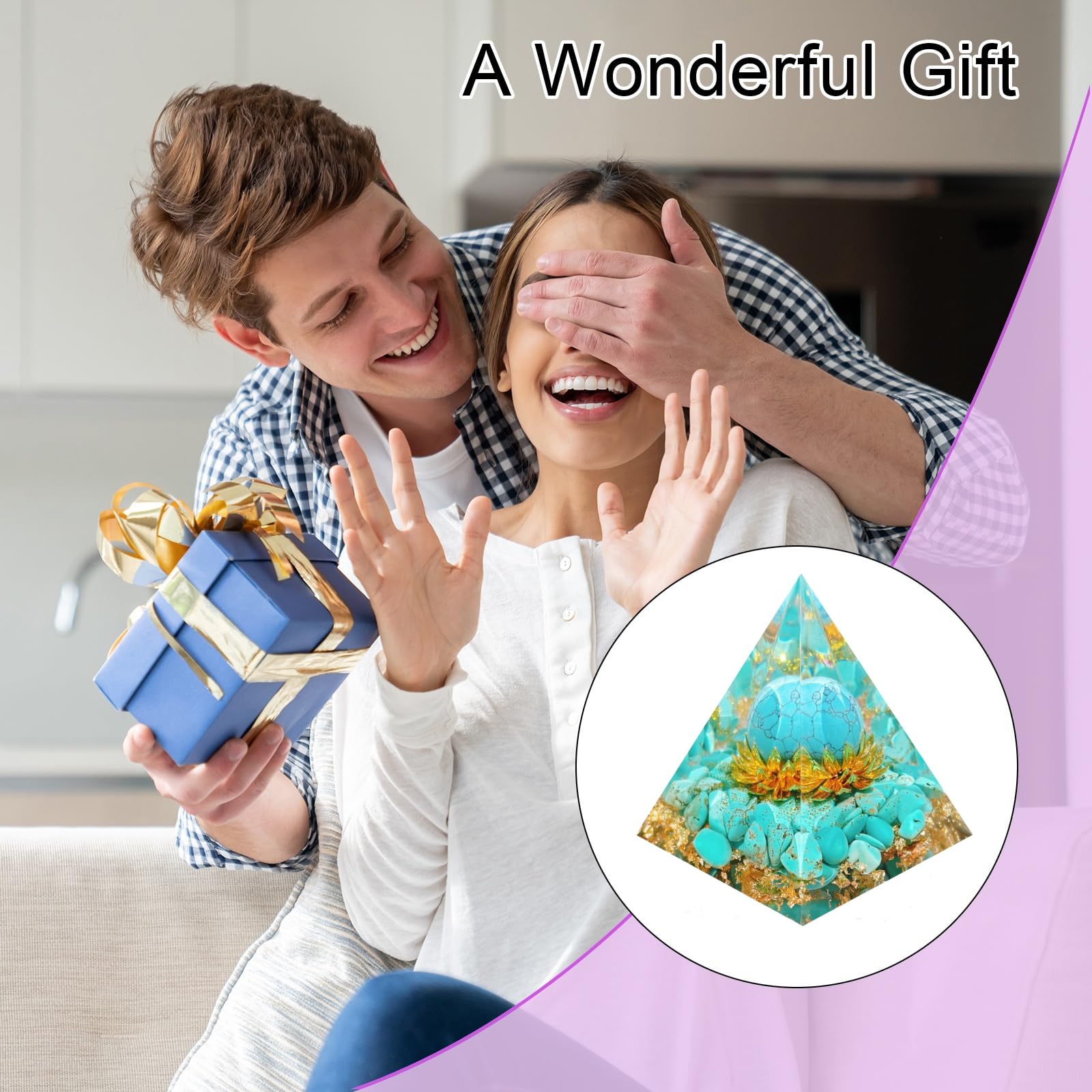 Saefheled handmade crystal pyramid showcasing natural craftsmanship