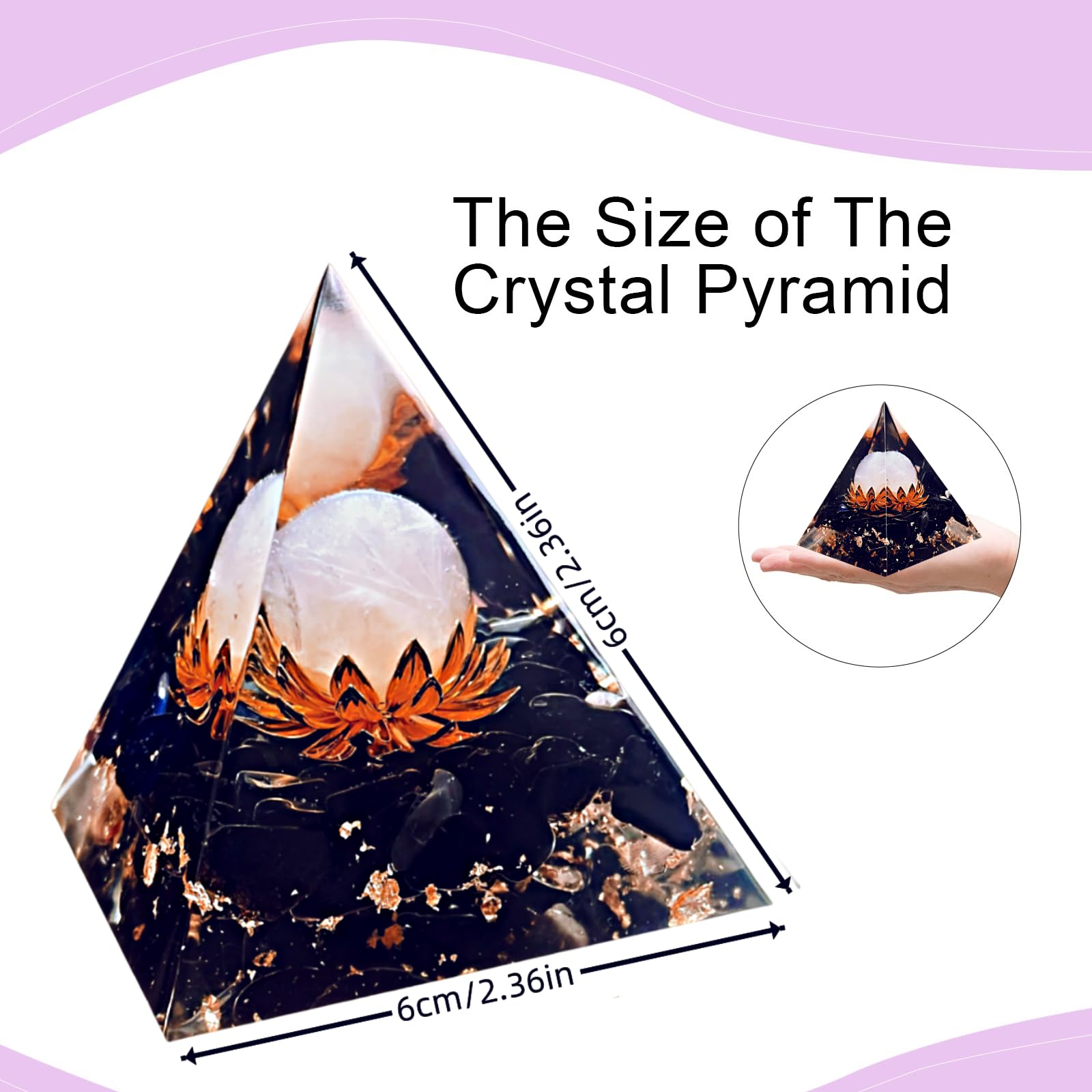 Saefheled obsidian energy pyramid supports focus and positive energy during yoga