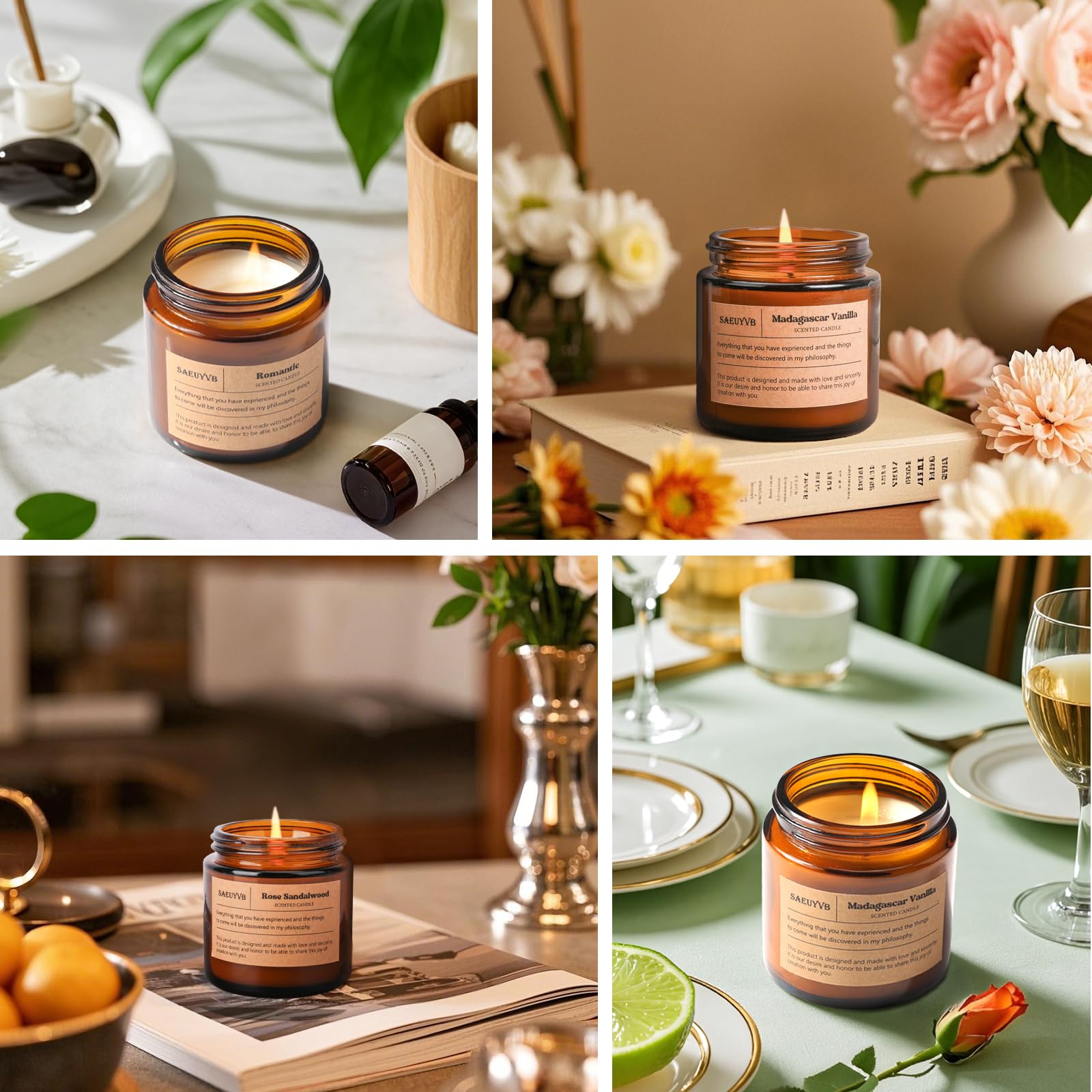 SAEUYVB Madagascar Vanilla candle evokes cozy, dessert-like comfort.