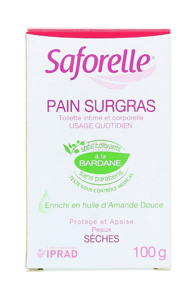 Saforelle Lipid-Enriched Bar Cleanser bottle closeup for gentle daily cleansing.
