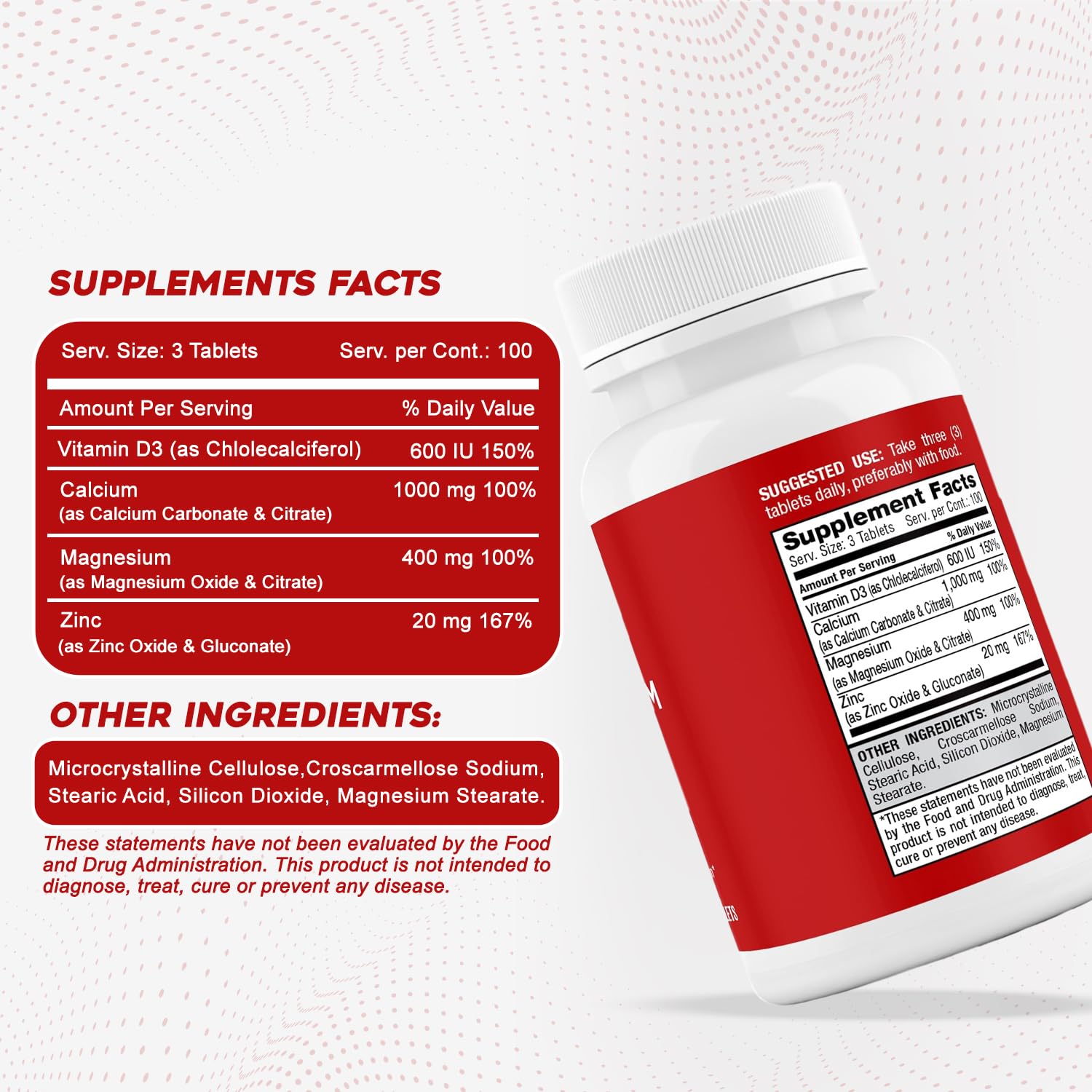 Safrel bottle highlights bone health and women's wellness potential.