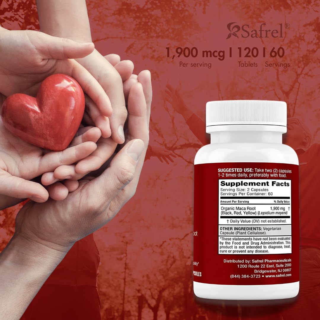 Safrel Peruvian maca roots image conveys traditional vitality and purity