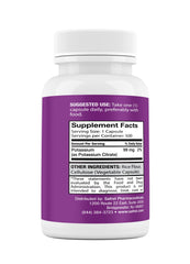 Safrel Potassium Cirate capsules close-up showing easy-to-swallow form for daily use