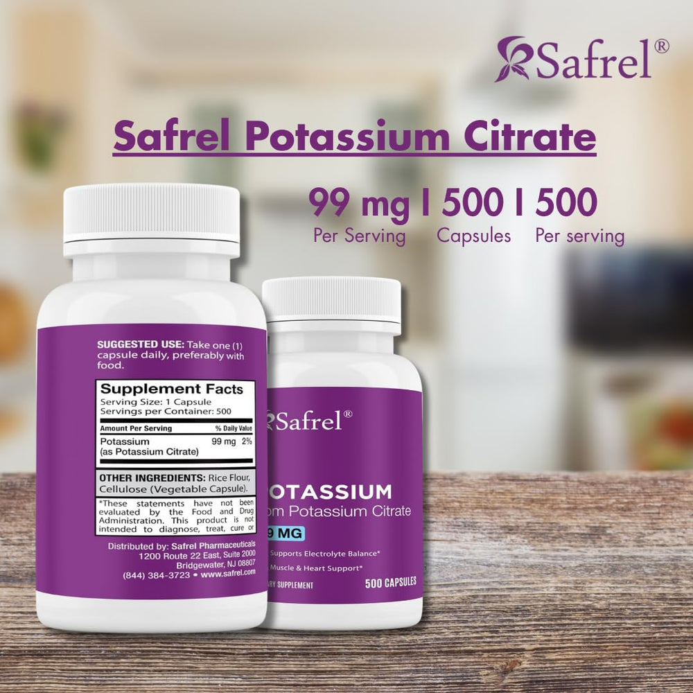 Safrel Potassium Cirate made-in-USA stamp signifying quality assurance