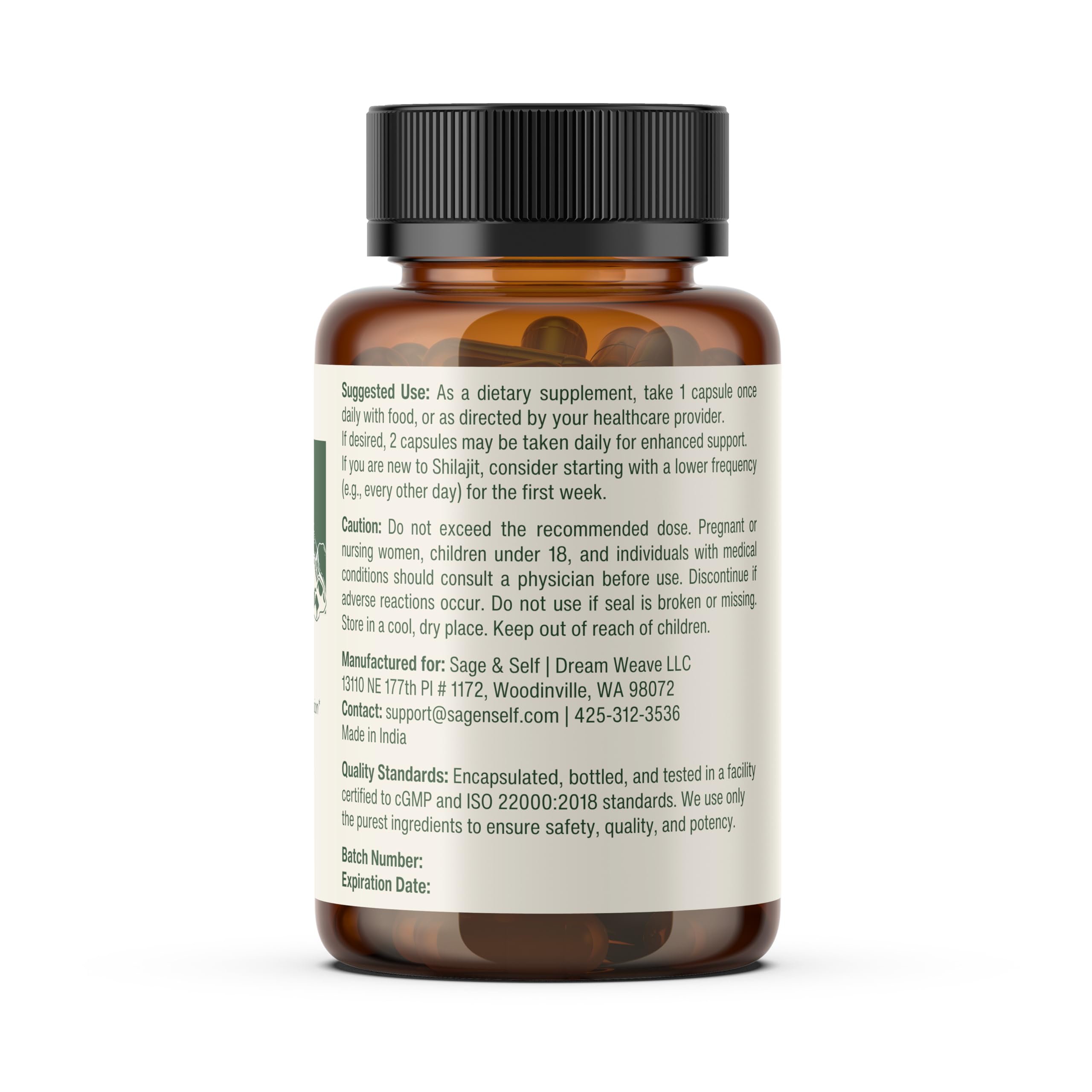 Sage & Self Shilajit on a desk for morning routine