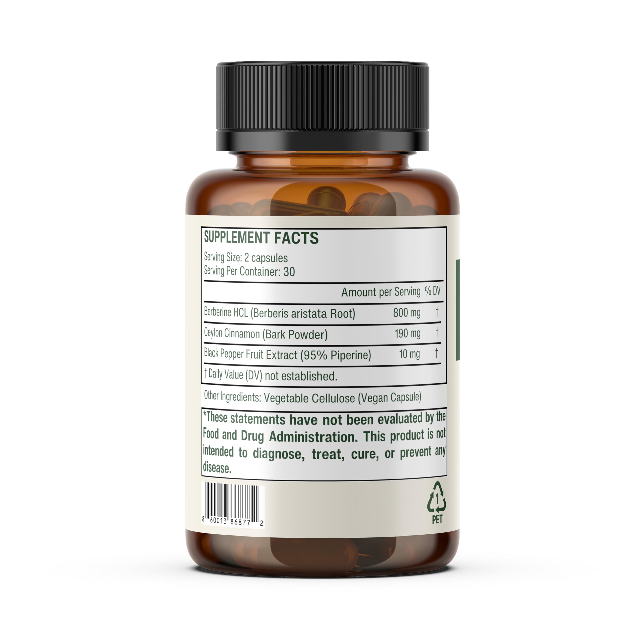 Sage & Self Berberine HCL produced in a cGMP-certified facility.