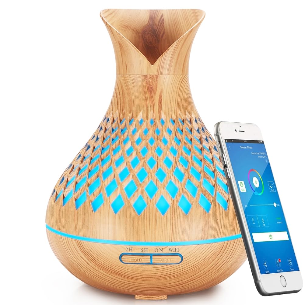 SAIHGUUI smart diffuser with 500ml tank and app control.