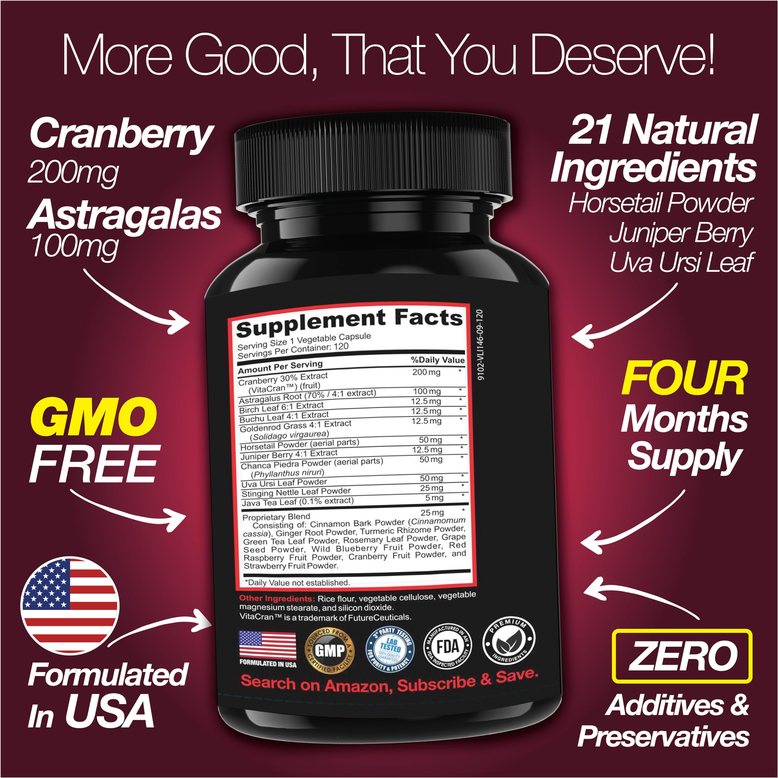 Saint Mingiano cranberry-fruit-extract-ingredient highlights antioxidant berry blend