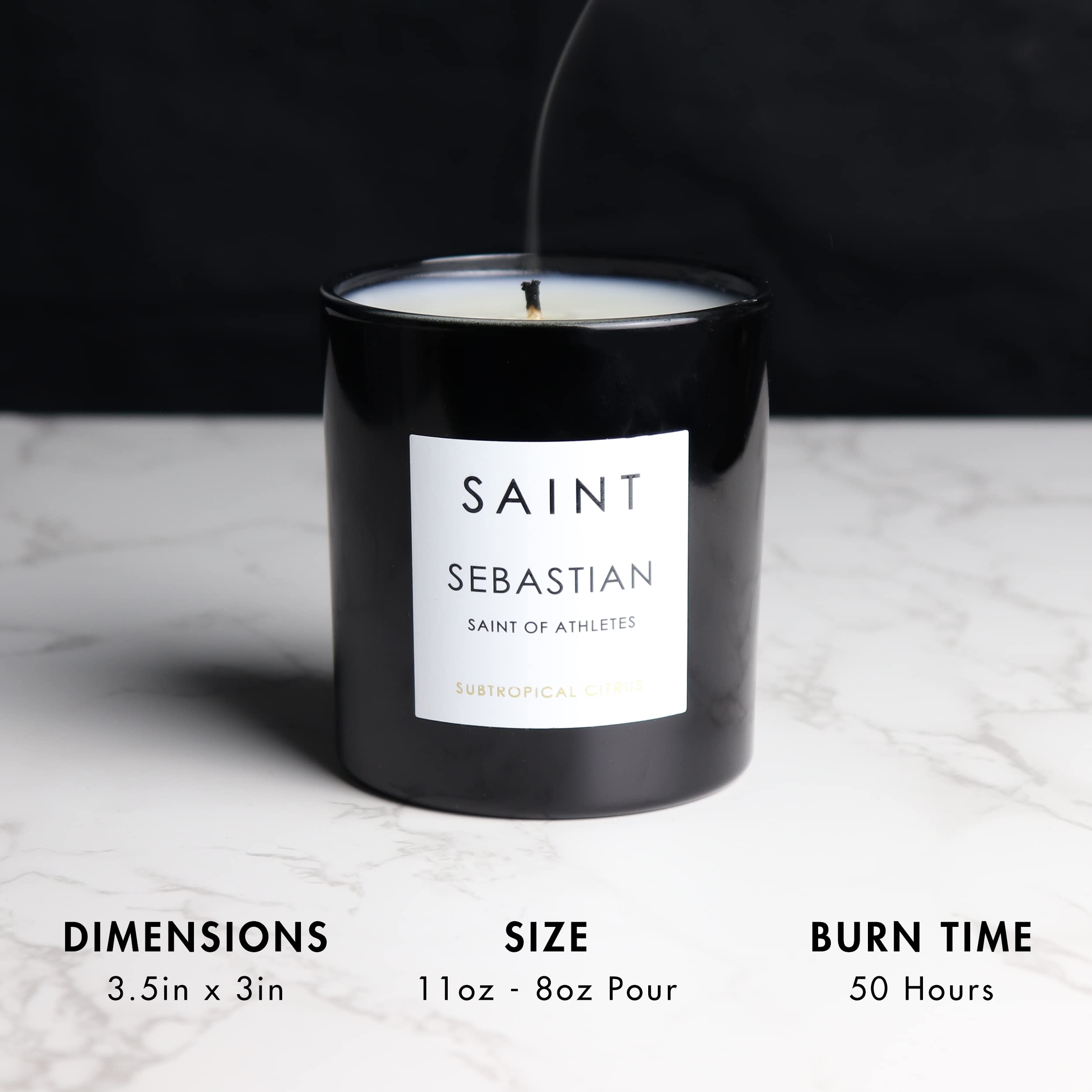 Product in a serene setup demonstrates how the candle can support focus and relaxation.