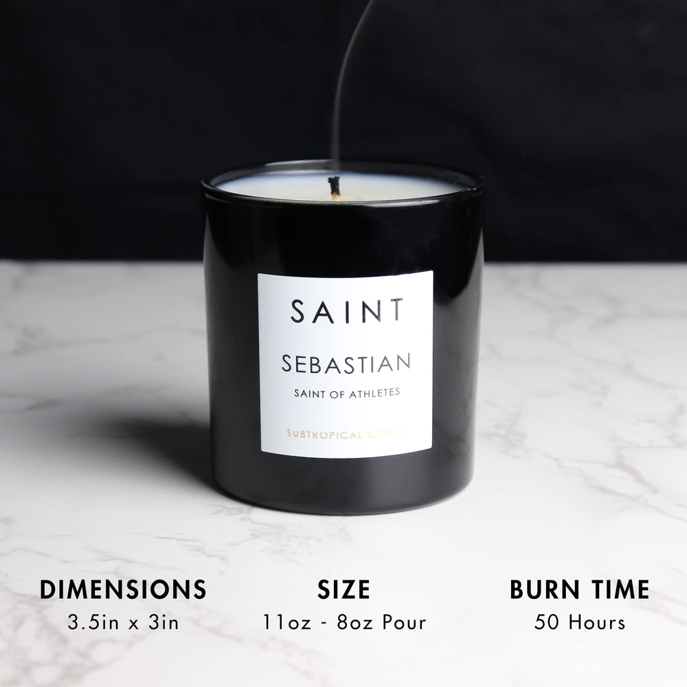 Product in a serene setup demonstrates how the candle can support focus and relaxation.