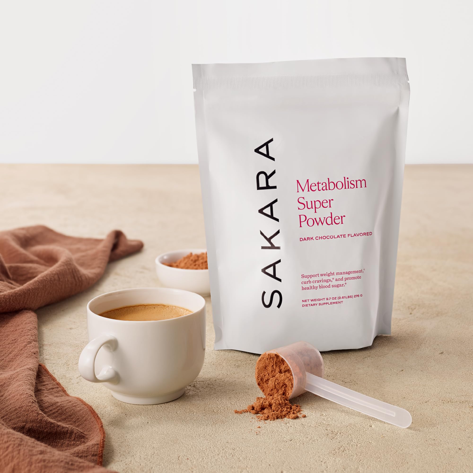 Rich chocolate color hinting at a delicious daily wellness ritual.