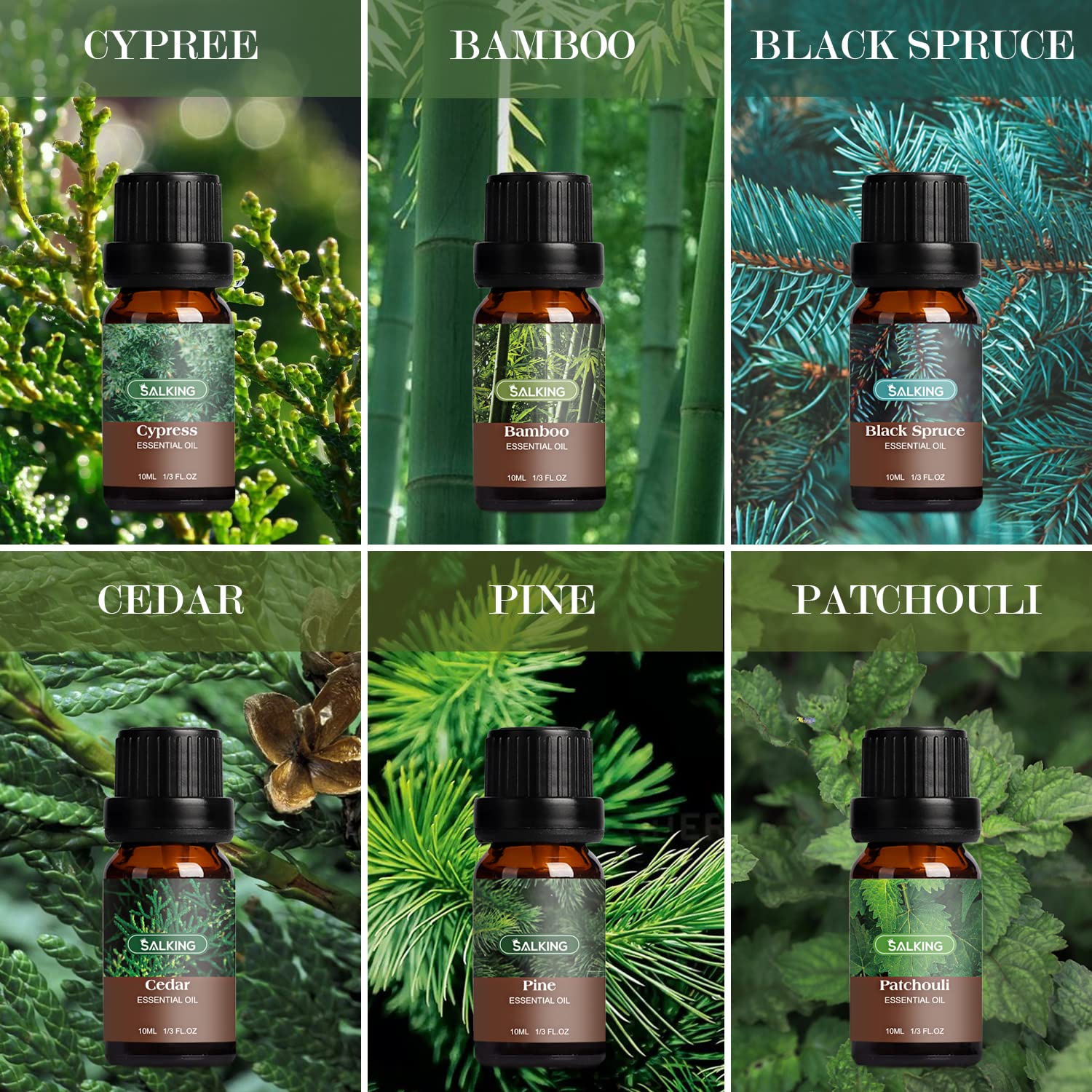 SALKING Sandalwood bottle delivers warm aroma for DIY candles.