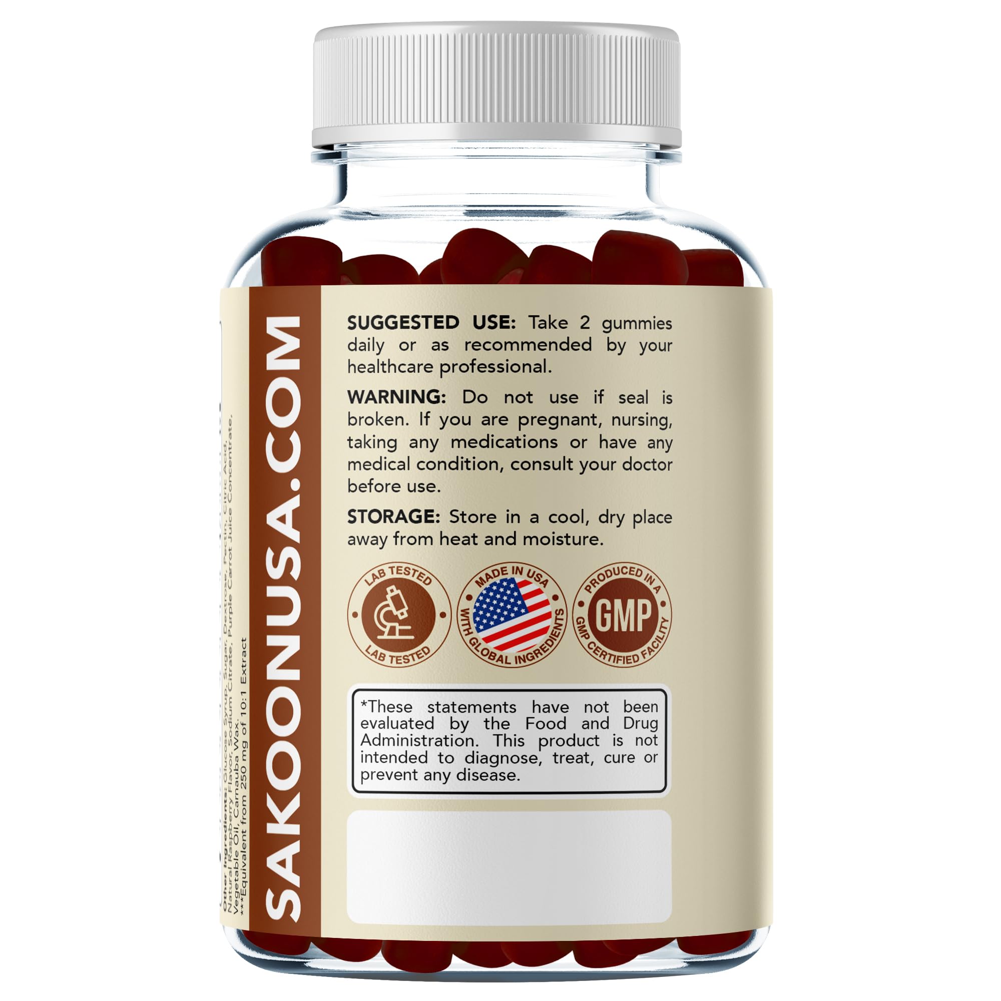 Lifestyle shot with focus-enhancing gummies for busy days