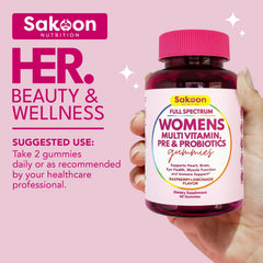 Sakoon Nutrition probiotic enriched gummies supporting gut balance