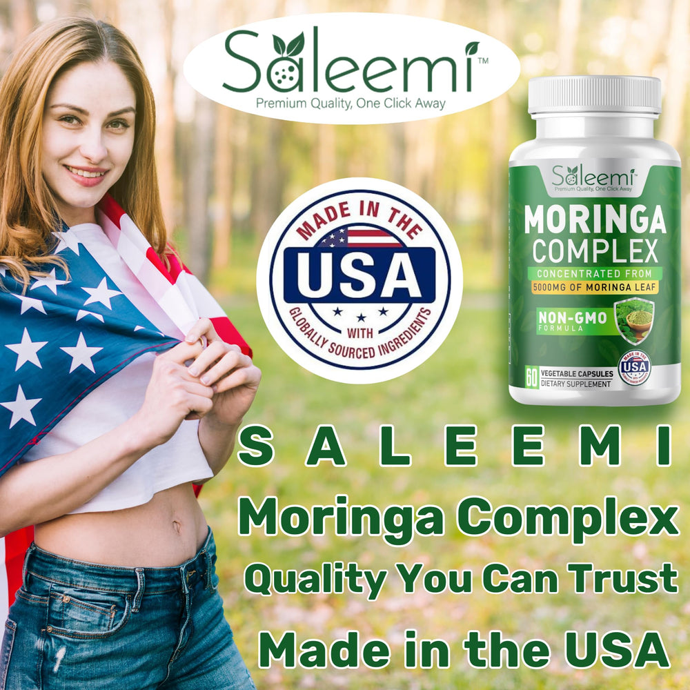 Saleemi Moringa Capsules ready for daily energy and focus