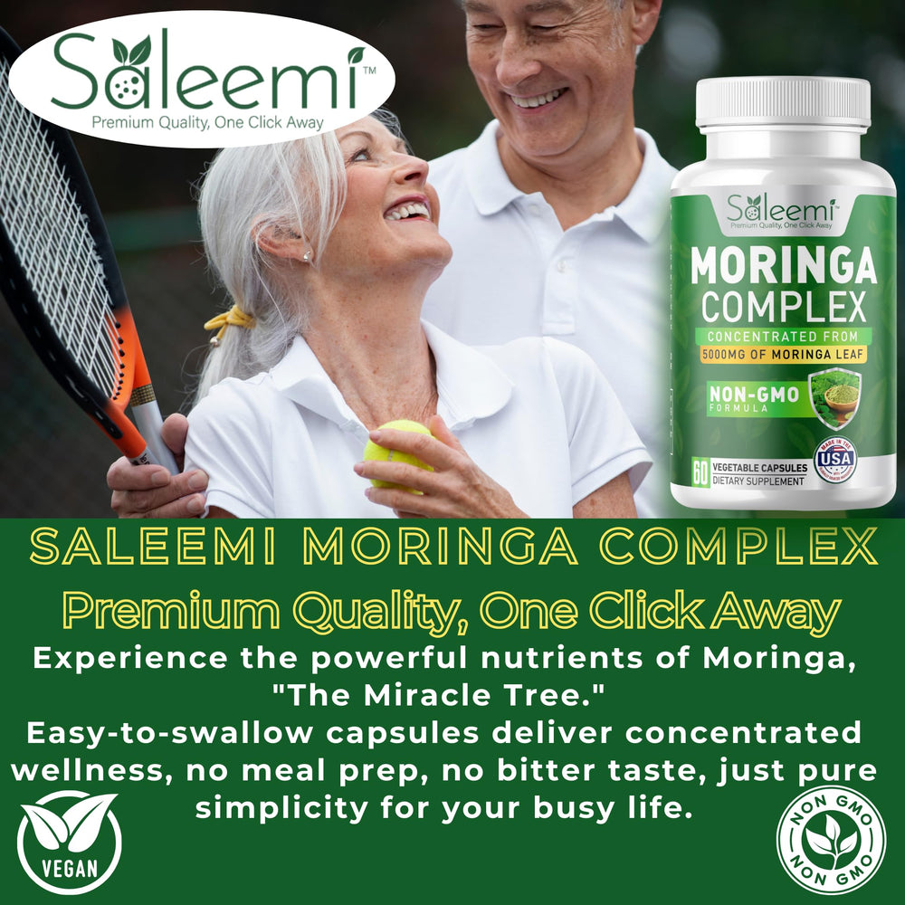 Saleemi Moringa Capsules manufactured in USA with high quality standards
