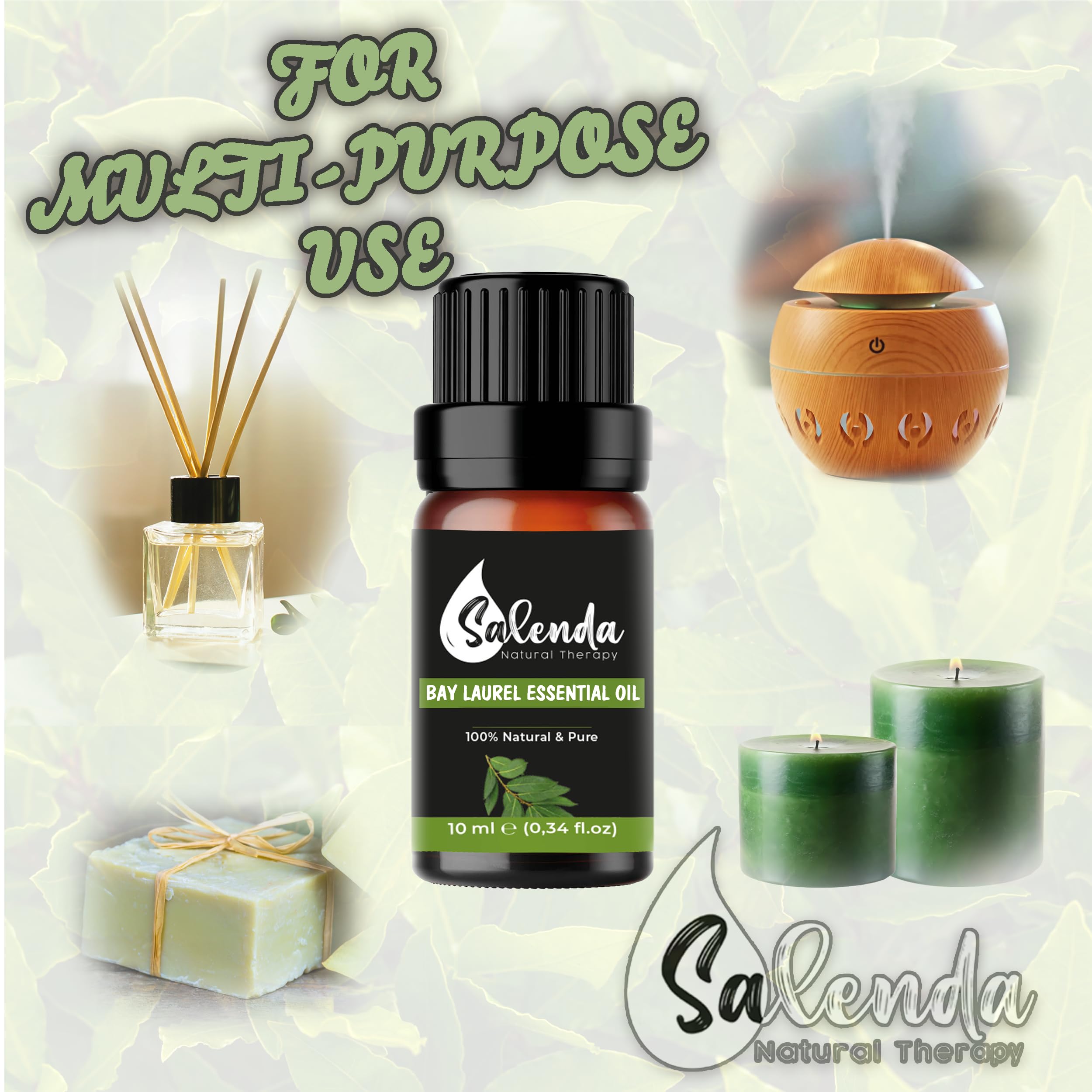 Salenda Bay Leaf Essential Oil massage blend supports relaxing muscles
