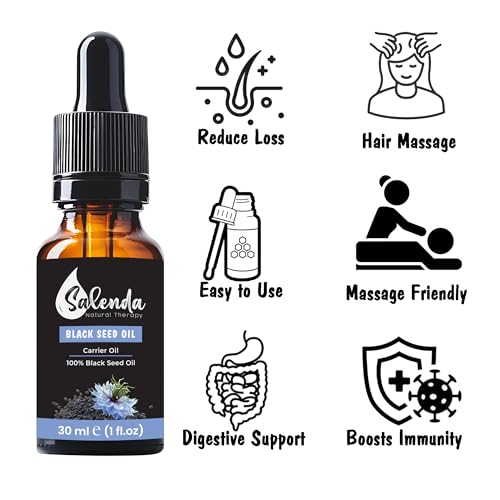 Salenda Black Seed Oil applied to skin for nourishing care.