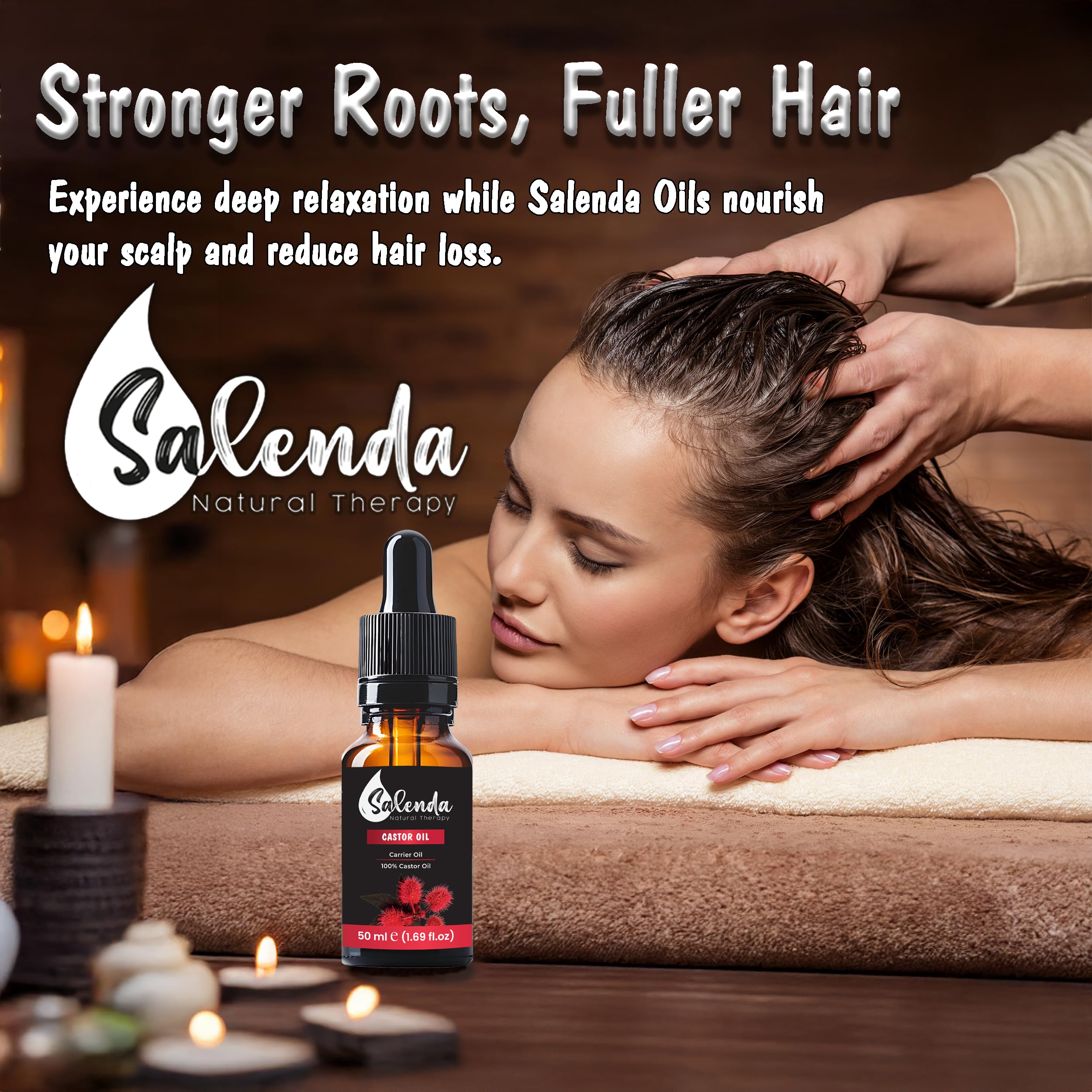 Salenda Castor Oil texture close-up highlighting thick base