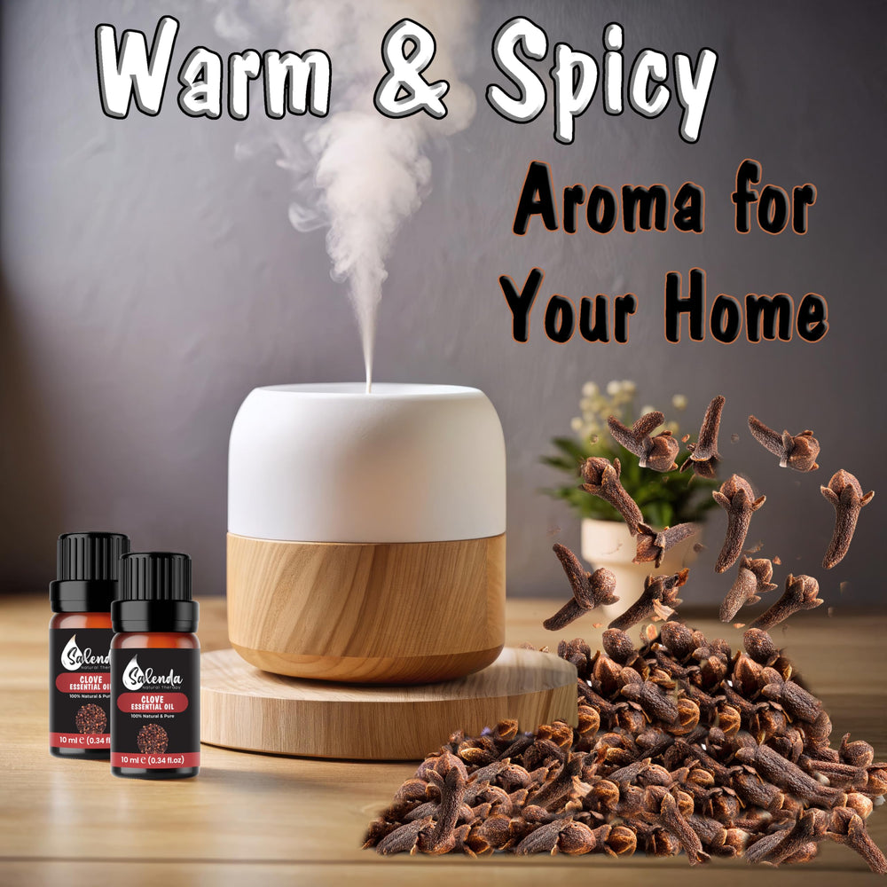 Salenda Clove essential oil dropper for DIY skincare and mouth care routines