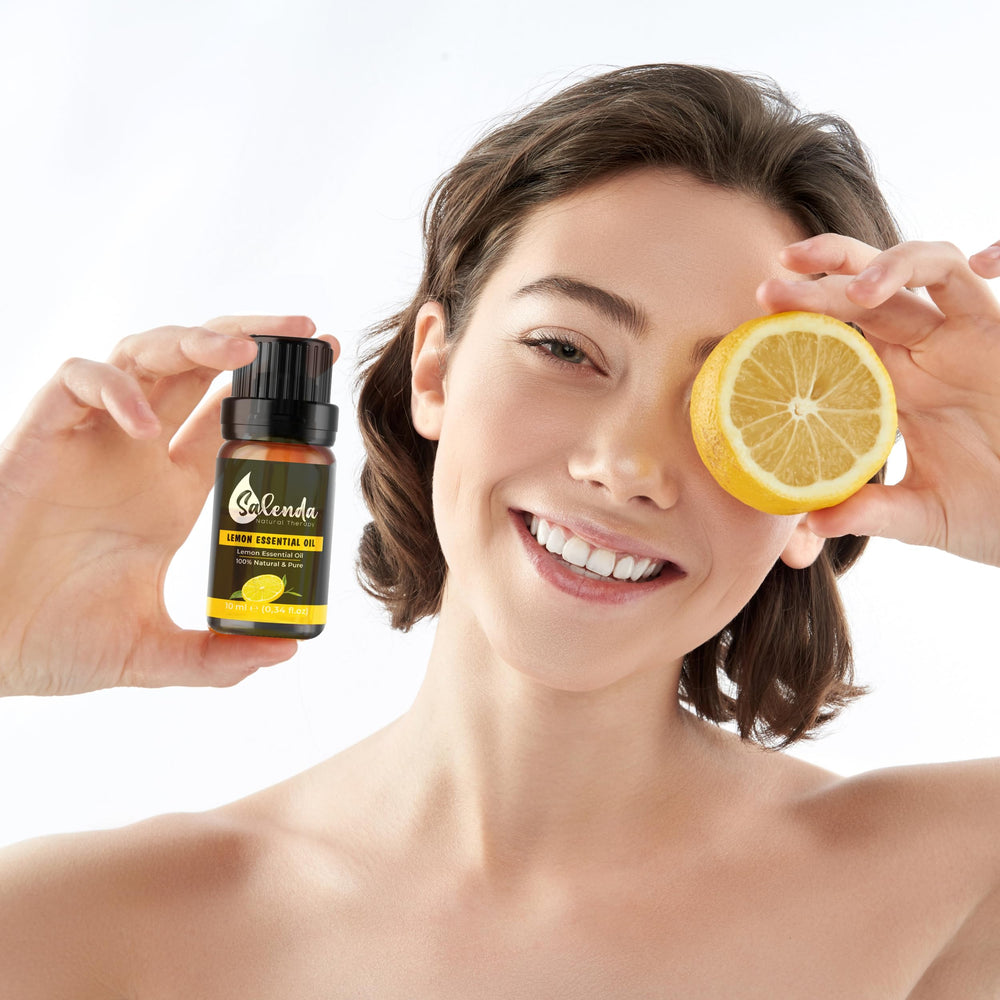 Salenda Lemon Oil for laundry to infuse natural citrus scent.