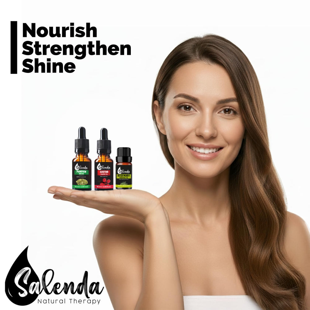 Salenda pumpkin seed oil closeup reveals rich fatty-acid content for skin.