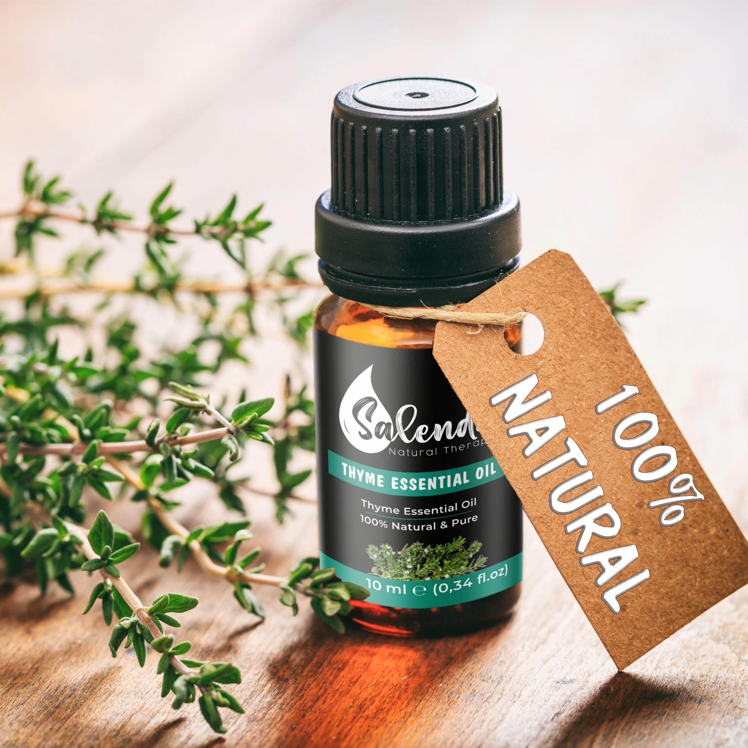 Salenda Thyme oil diffuser blend for refreshing air and focus.
