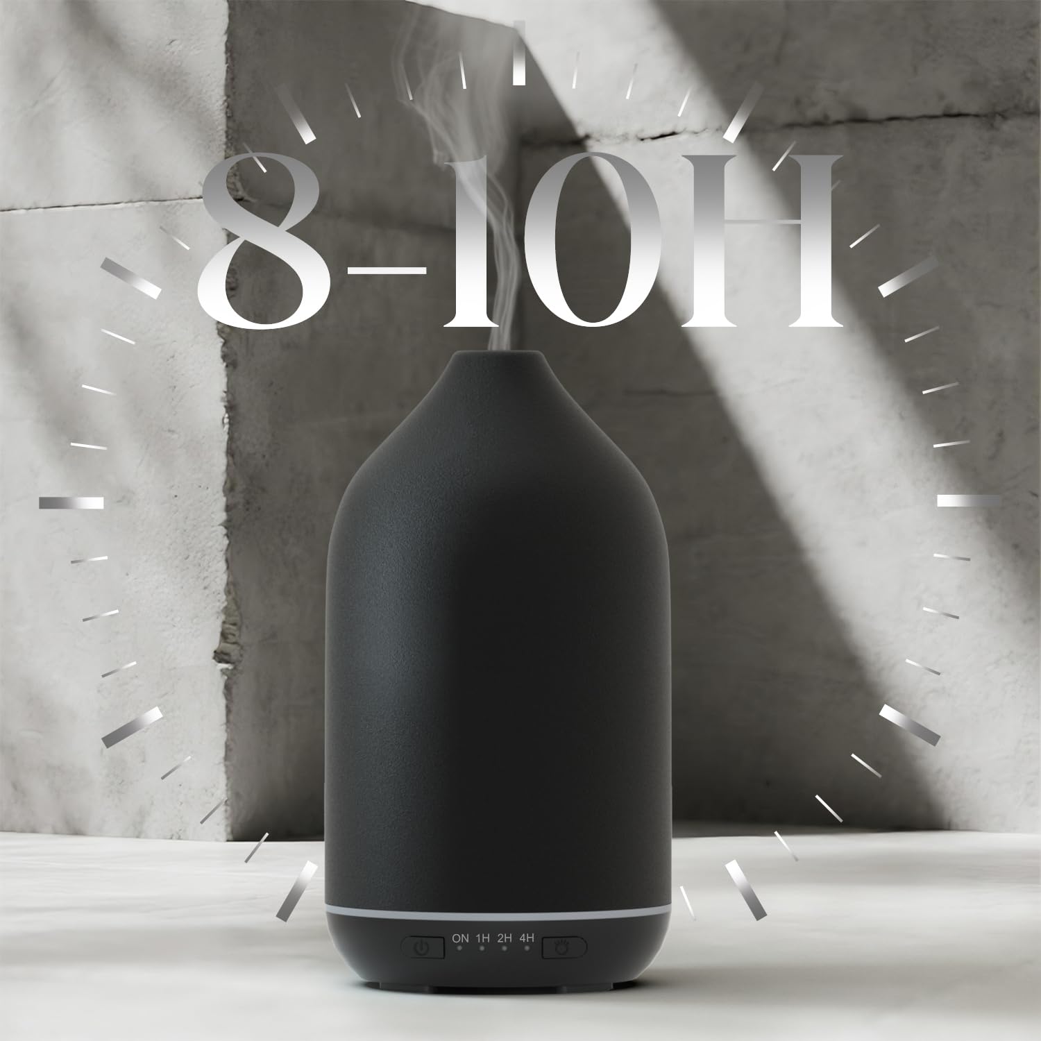 SALKING 200ml water tank provides steady mist for hours of fragrance.
