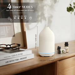 SALKING diffuser with 7-color LED lights creates customizable mood.
