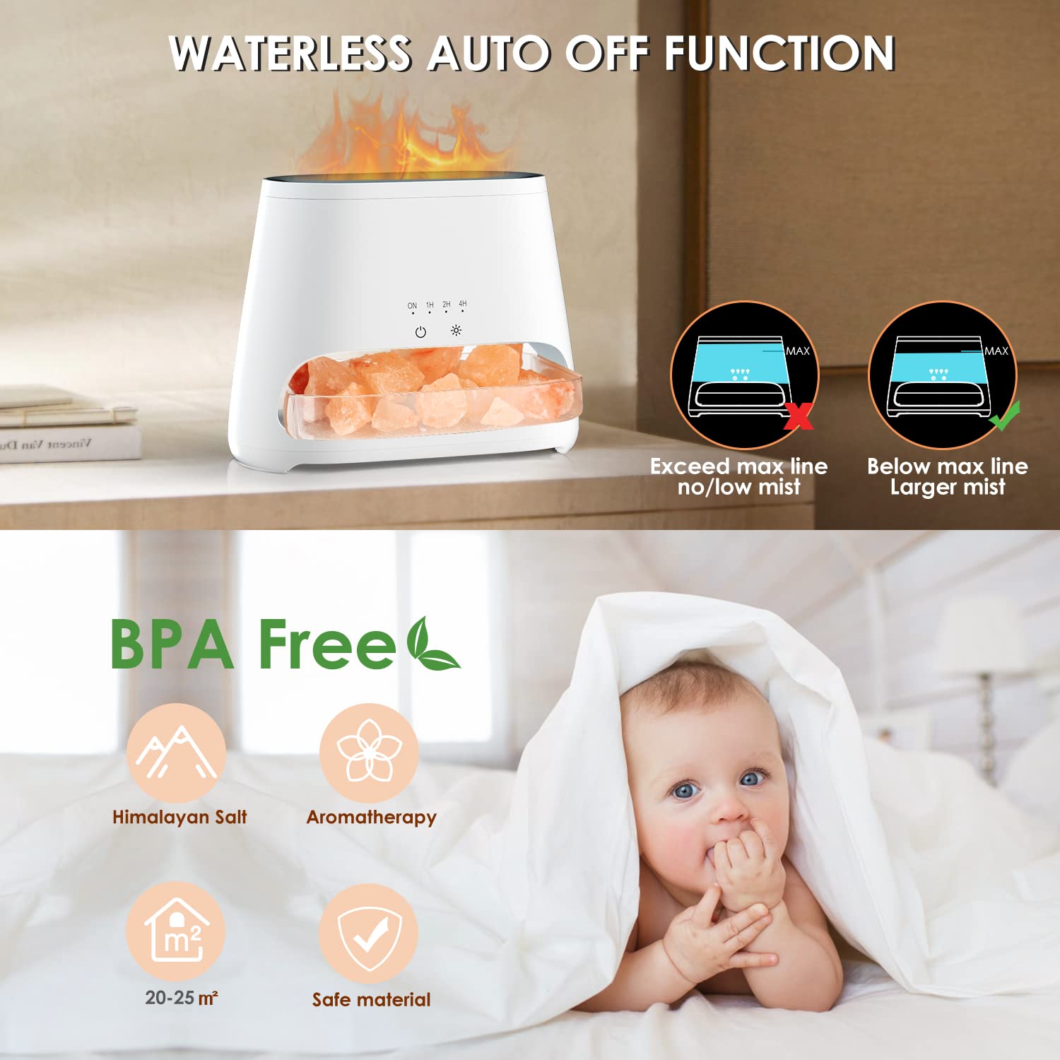 SALKING ambient warm amber glow enhances mood