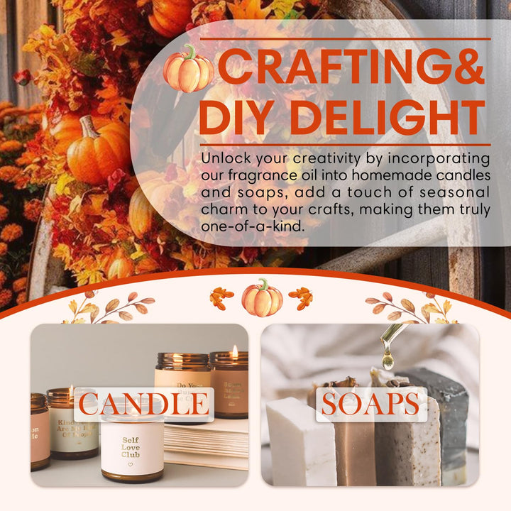 SALKING Autumn Wreath fragrance oil used in candle making for cozy scents
