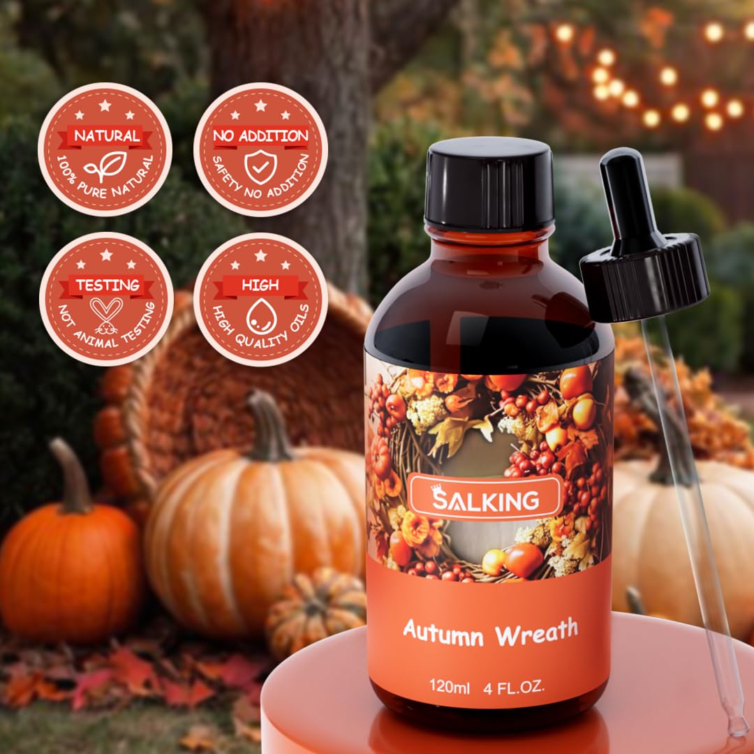 SALKING Autumn Wreath fragrance oil in diffuser for warm seasonal aroma