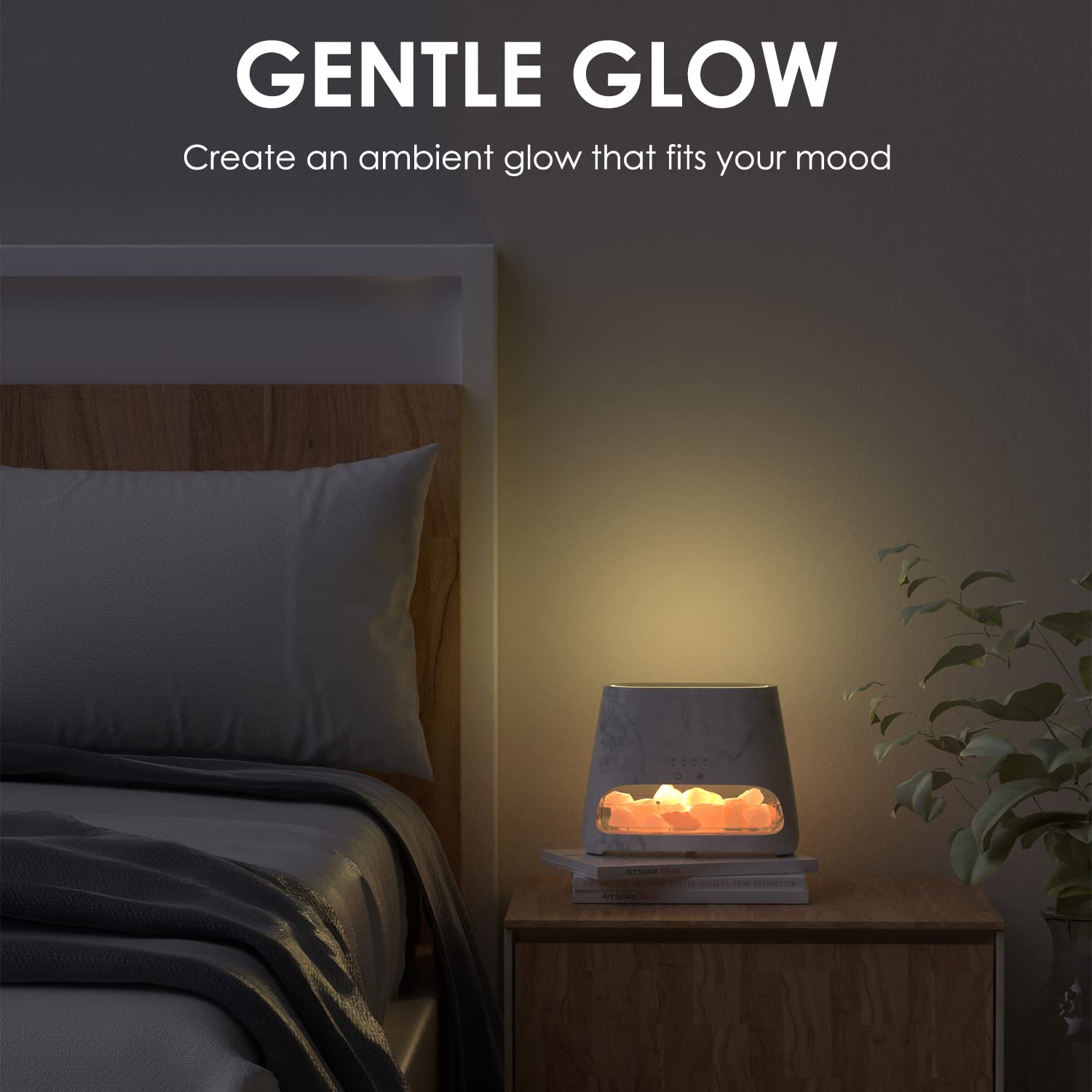 SALKING adjustable brightness levels help customize mood lighting.