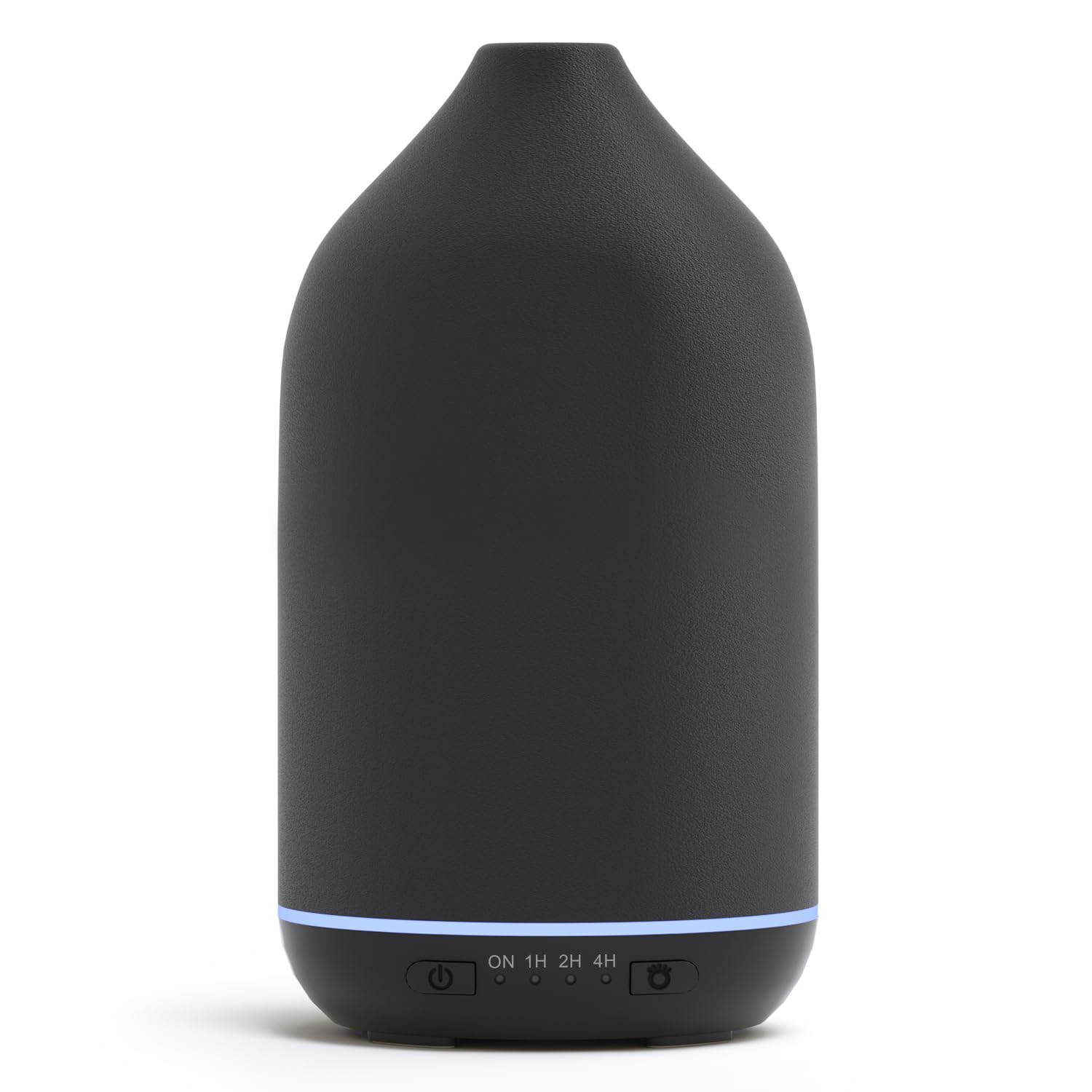 SALKING ceramic diffuser with black textured finish enhances ambiance and scent diffusion.