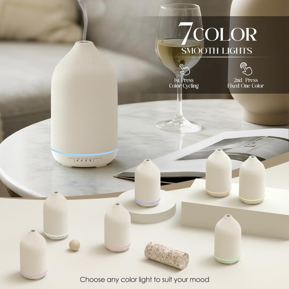 SALKING ceramic diffuser with stone finish complements modern décor.