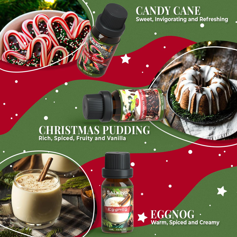 SALKING candy cane bottle adds refreshing peppermint notes.