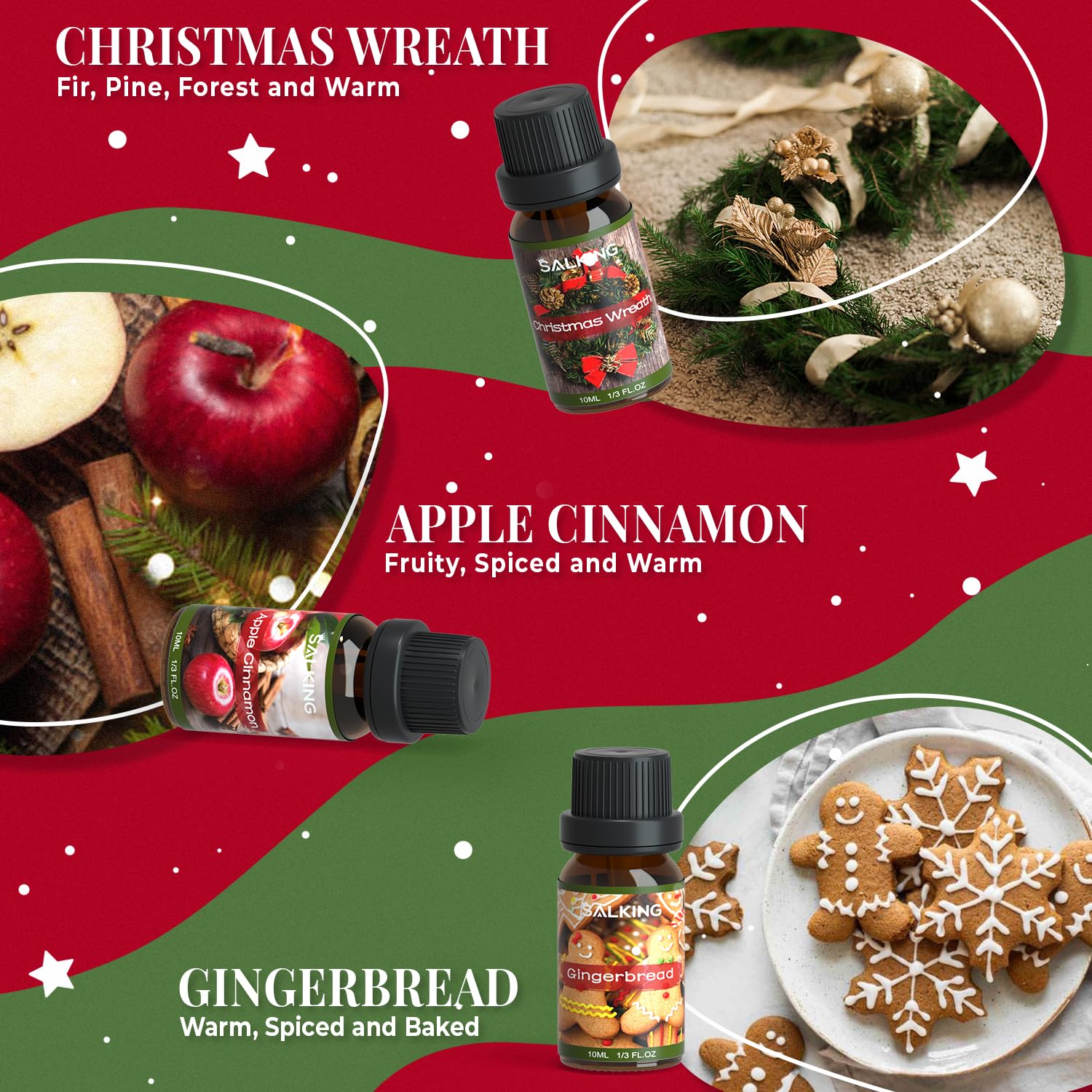 SALKING gingerbread bottle evokes holiday kitchens and spices.