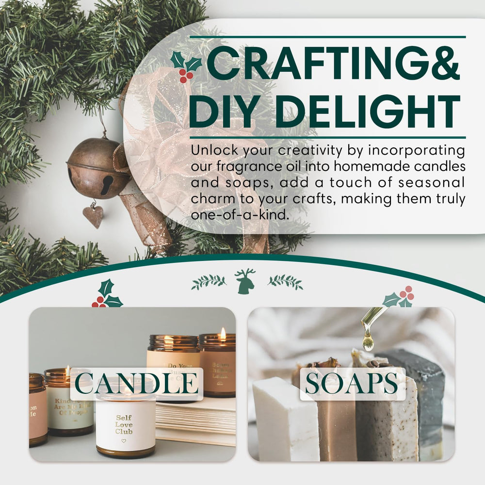 SALKING Christmas Wreath packaging amber bottle preserves fragrance.